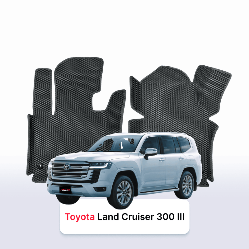 Car mats EVA for Toyota Land Cruiser 300 3 gen 2021-2028 year SUV 5 door