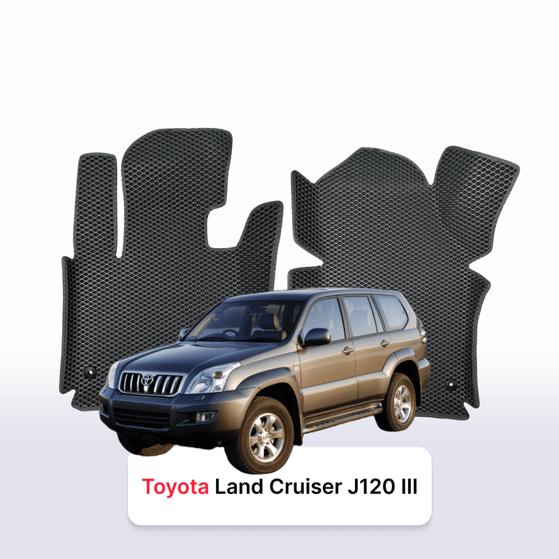 Car mats EVA for Toyota Land Cruiser Prado J120 3 gen 2002-2009 year SUV 5 door