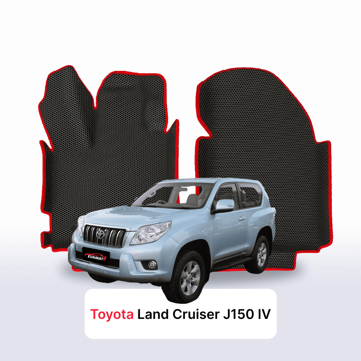 Car mats EVA for Toyota Land Cruiser J150 2009-2024 year SUV 3 door