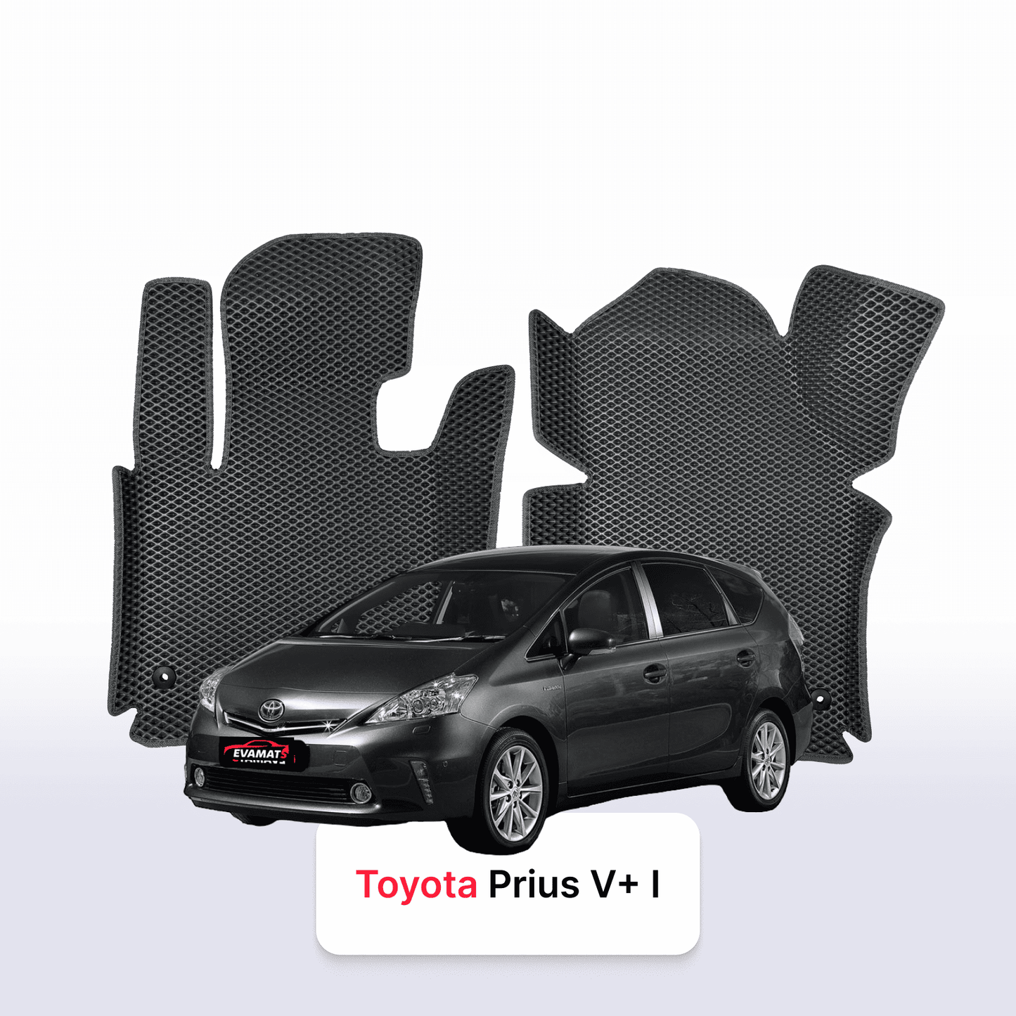 Car mats EVA for Toyota Prius v+ 1 gen 2011-2014 year MINIVAN