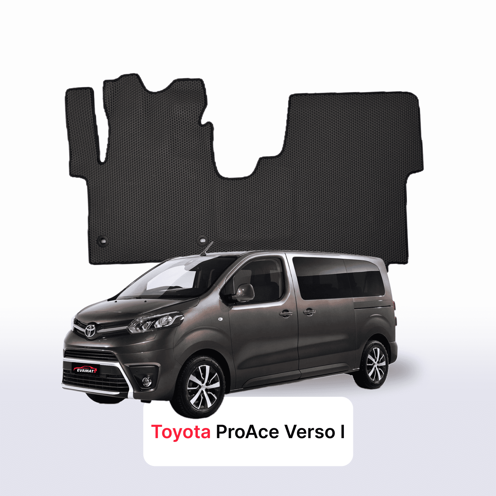 Car mats EVA for Toyota ProAce Verso 2016-2028 year MINIVAN 7 seater