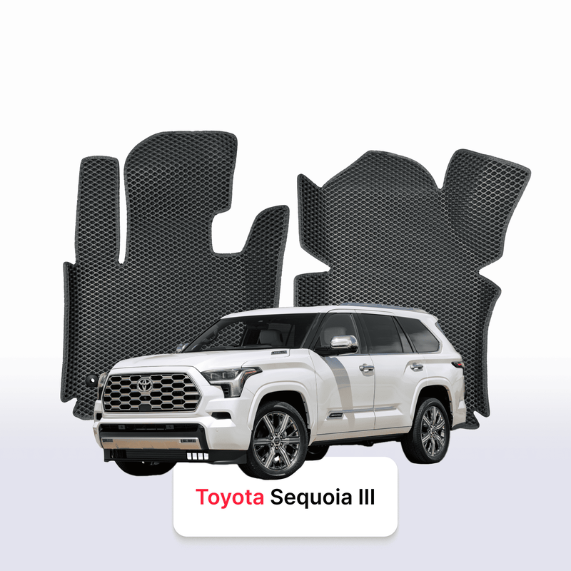 Car mats EVA for Toyota Sequoia 3 gen 2022-2024 year SUV