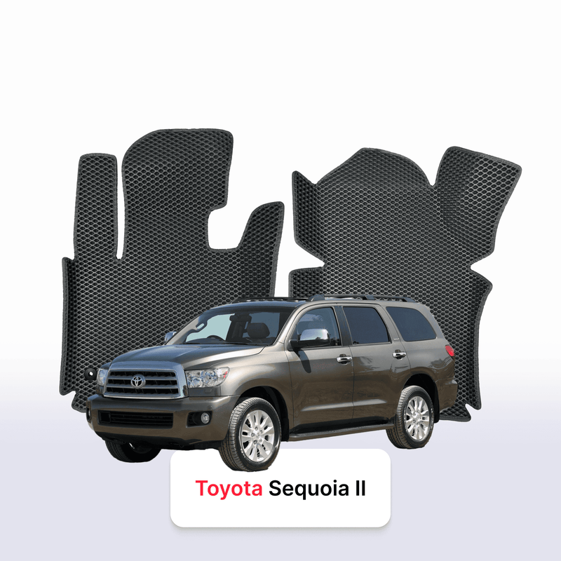 Car mats EVA for Toyota Sequoia (XK60) 2 gen 2008-2022 year SUV