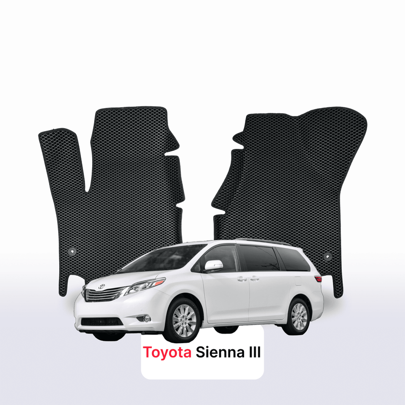 Car mats EVA for Toyota Sienna 3 gen 2010-2020 year MINIVAN