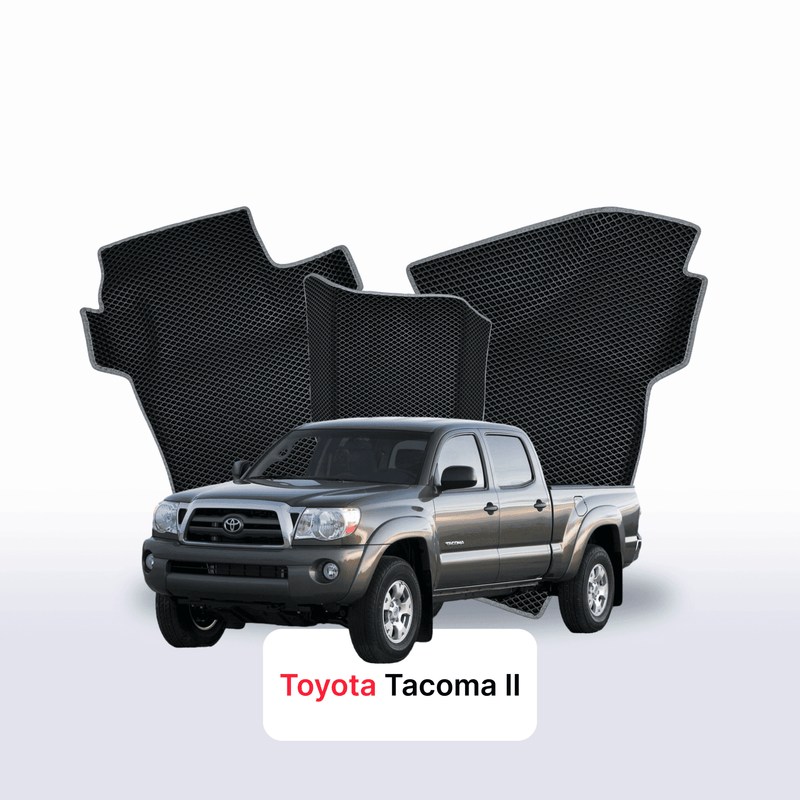 Car mats EVA for Toyota Tacoma 2 gen 2004-2015 year PICK-UP double cabin