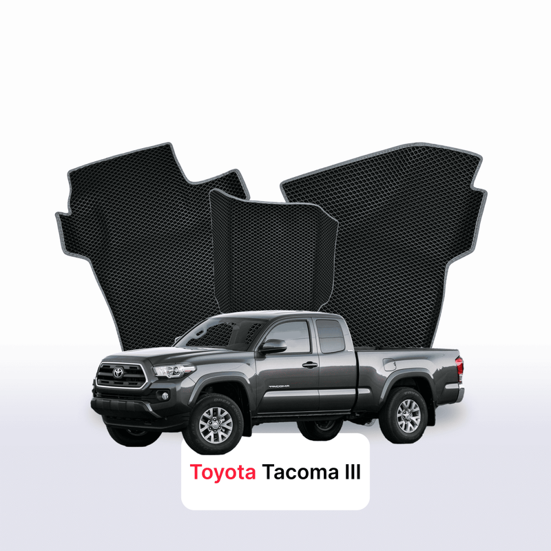 Car mats EVA for Toyota Tacoma 3 gen 2015-2023 year PICK-UP półtorej kabiny