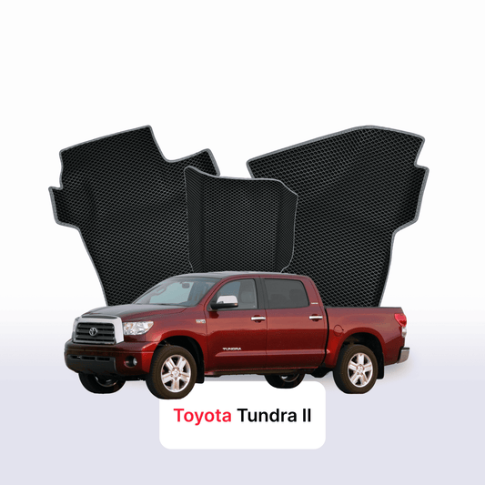 Car mats EVA for Toyota Tundra 2 gen 2007-2021 year PICK-UP double cabin(CrewMax Cab)