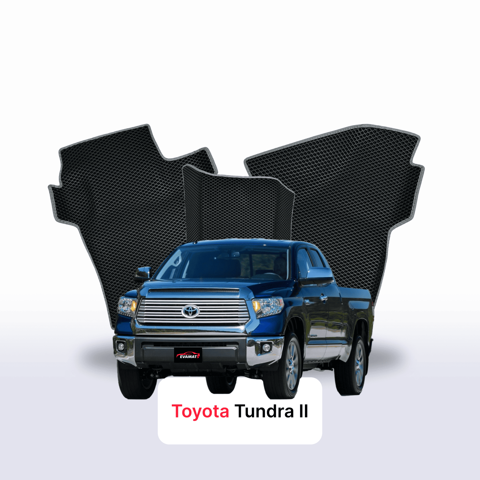 Car mats EVA for Toyota Tundra 2 gen 2007-2021 year PICK-UP one-and-half cabin