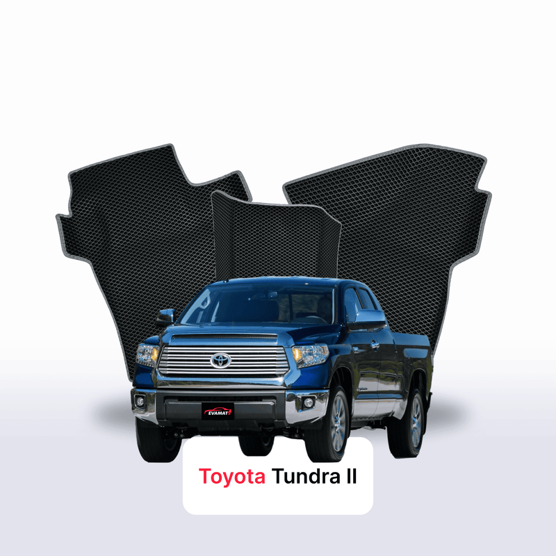 Car mats EVA for Toyota Tundra 2 gen 2007-2021 year PICK-UP one-and-half cabin
