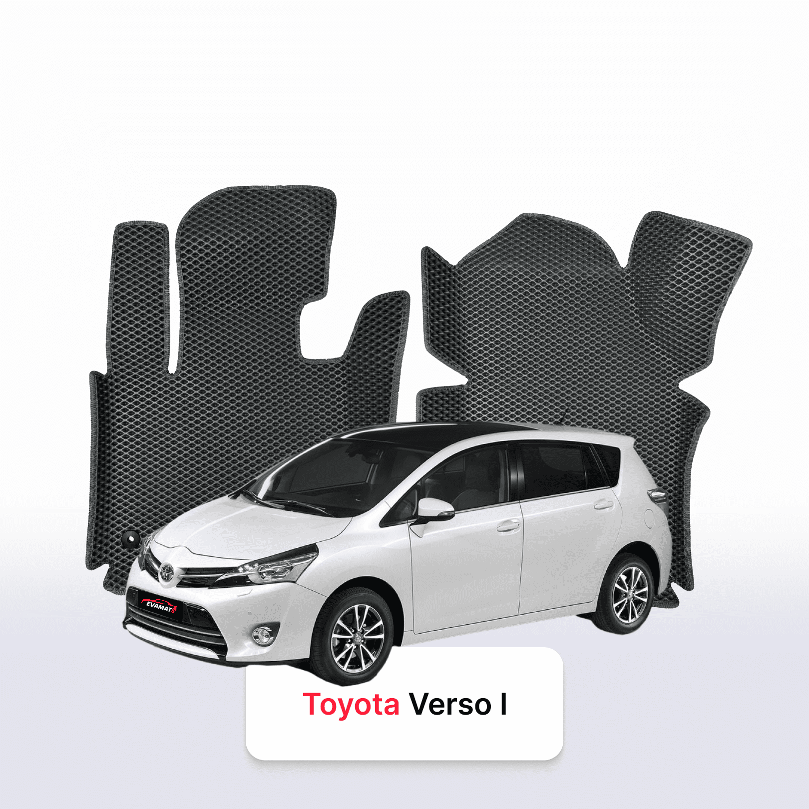Car mats EVA for Toyota Verso 1 gen 2009-2018 year MINIVAN 7 seater