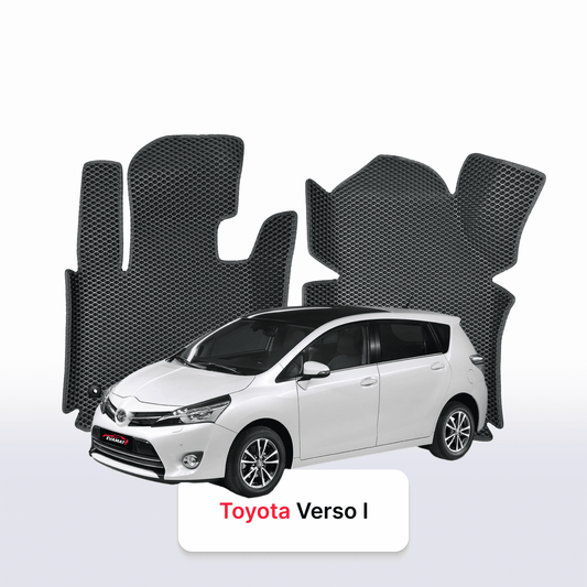Car mats EVA for Toyota Verso 1 gen 2009-2018 year MINIVAN 7 seater