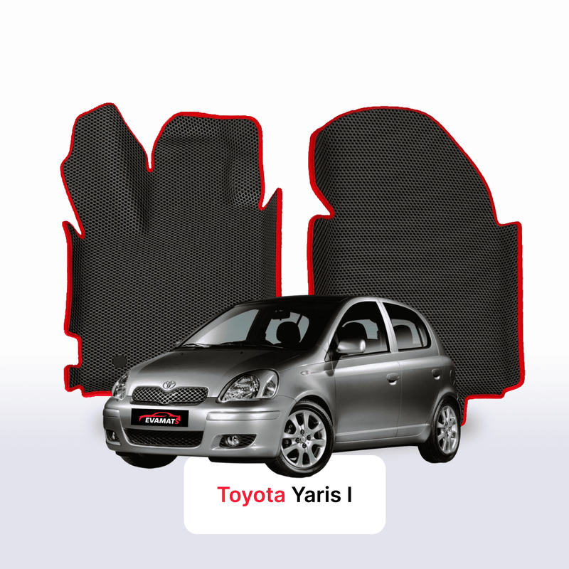 Car mats EVA for Toyota Yaris 1 gen 1999-2005 year HATCHBACK 5 door