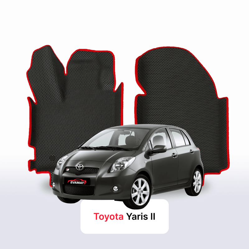 Car mats EVA for Toyota Yaris 2 gen 2005-2012 year HATCHBACK 5 door