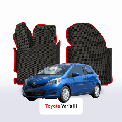 Car mats EVA for Toyota Yaris 3 gen 2010-2020 year HATCHBACK 3 door