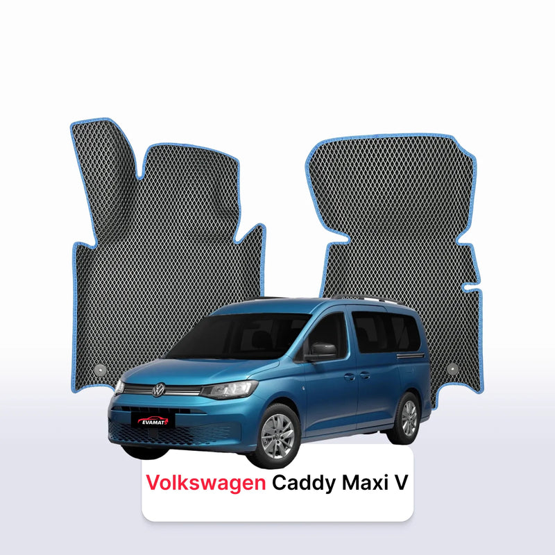 Car mats EVA for Volkswagen Caddy Maxi V gen 2020-2028 year MINIVAN 7  seater