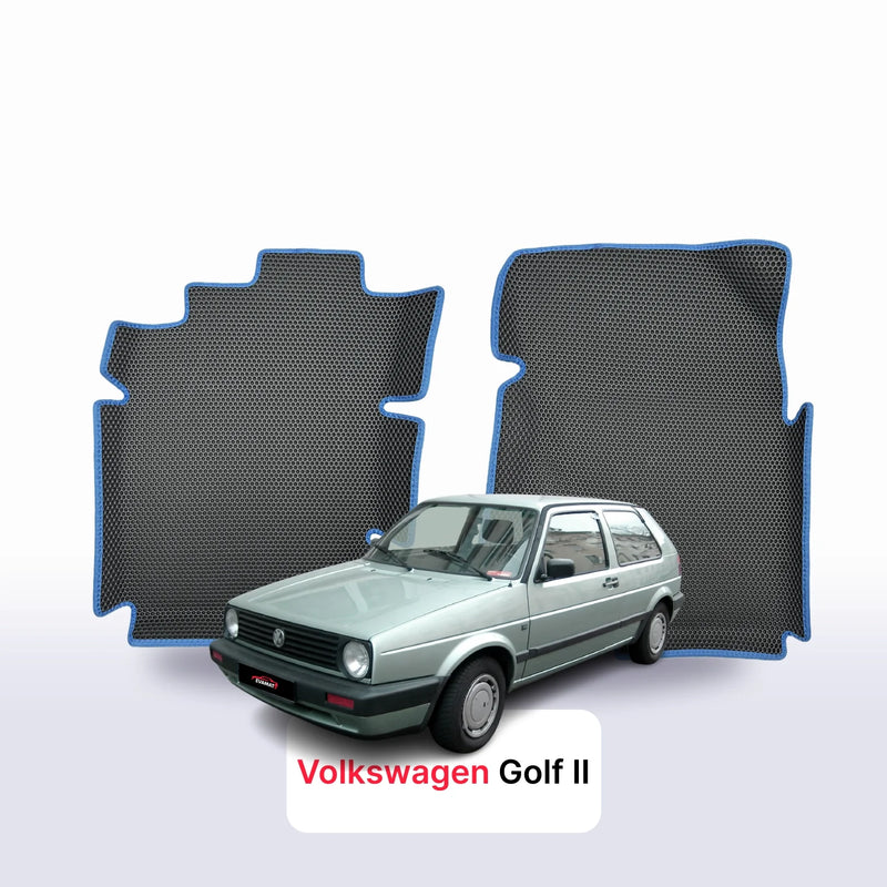 Car mats EVA for Volkswagen Golf(MK2) 2 gen 1983-1992 year HATCHBACK 3 door
