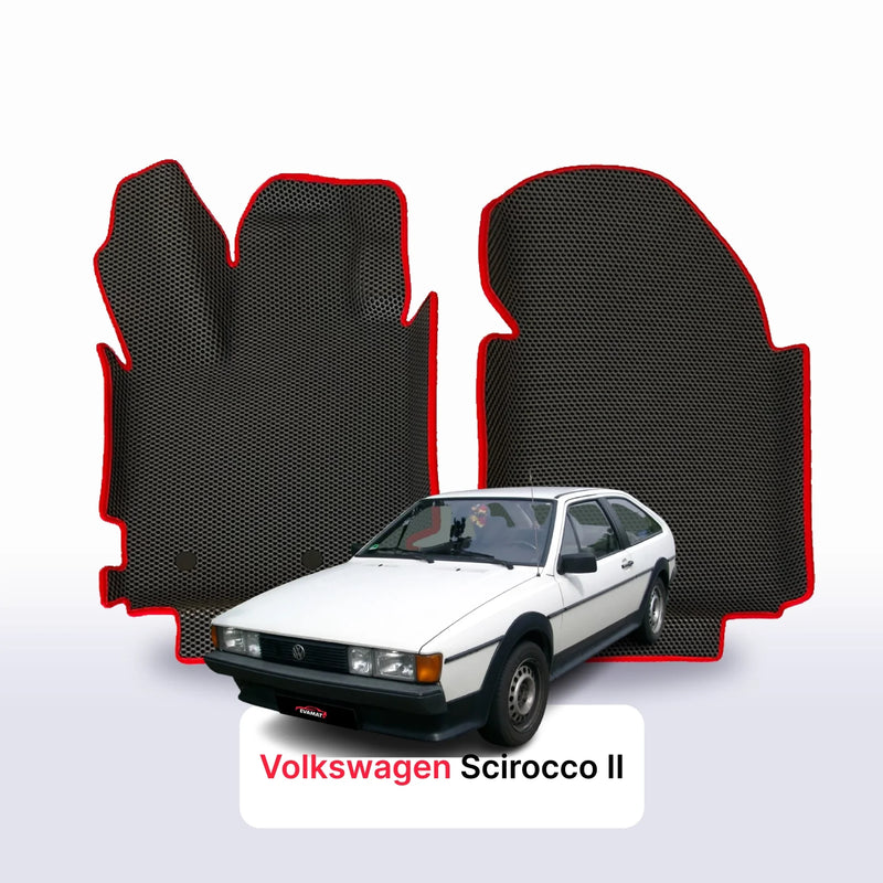 Car mats EVA for Volkswagen Scirocco II gen 1981-1992 year COUPE 3 door