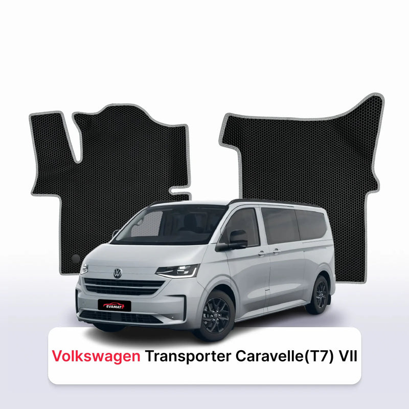 Car mats EVA for Volkswagen Transporter Caravelle (T7) VII gen 2024-2028 year MINIVAN