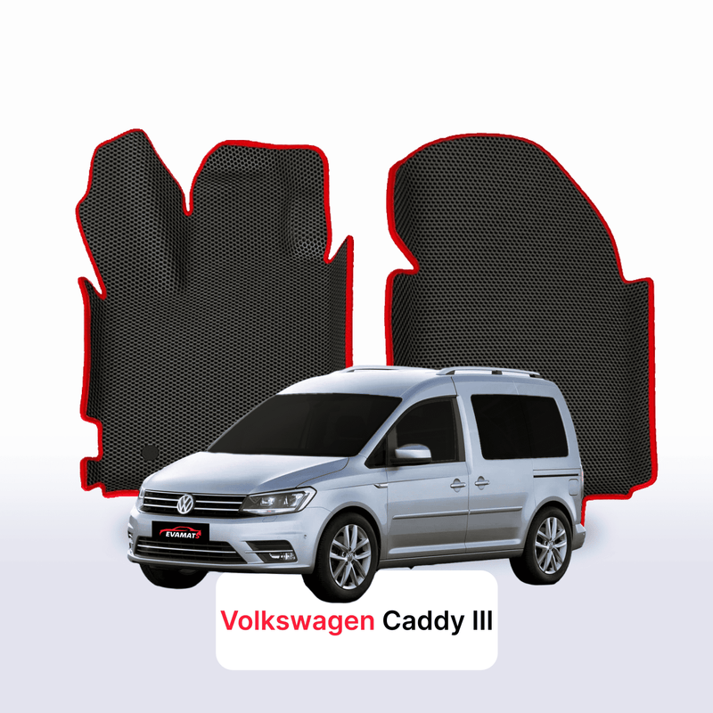 Car mats EVA for Volkswagen Caddy III gen 2004-2020 year MINIVAN 5  seater