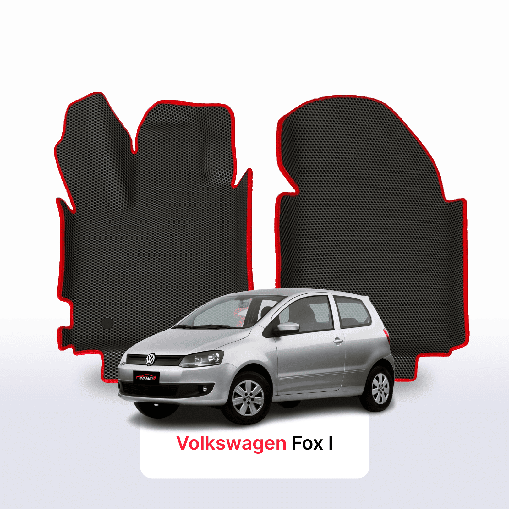 Car mats EVA for Volkswagen Fox I gen 2003-2021 year HATCHBACK 3 door