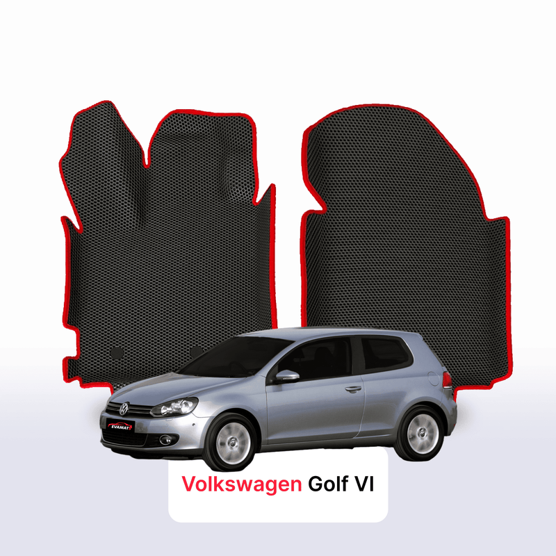 Car mats EVA for Volkswagen Golf (MK6) VI gen 2008-2012 year HATCHBACK 3 door