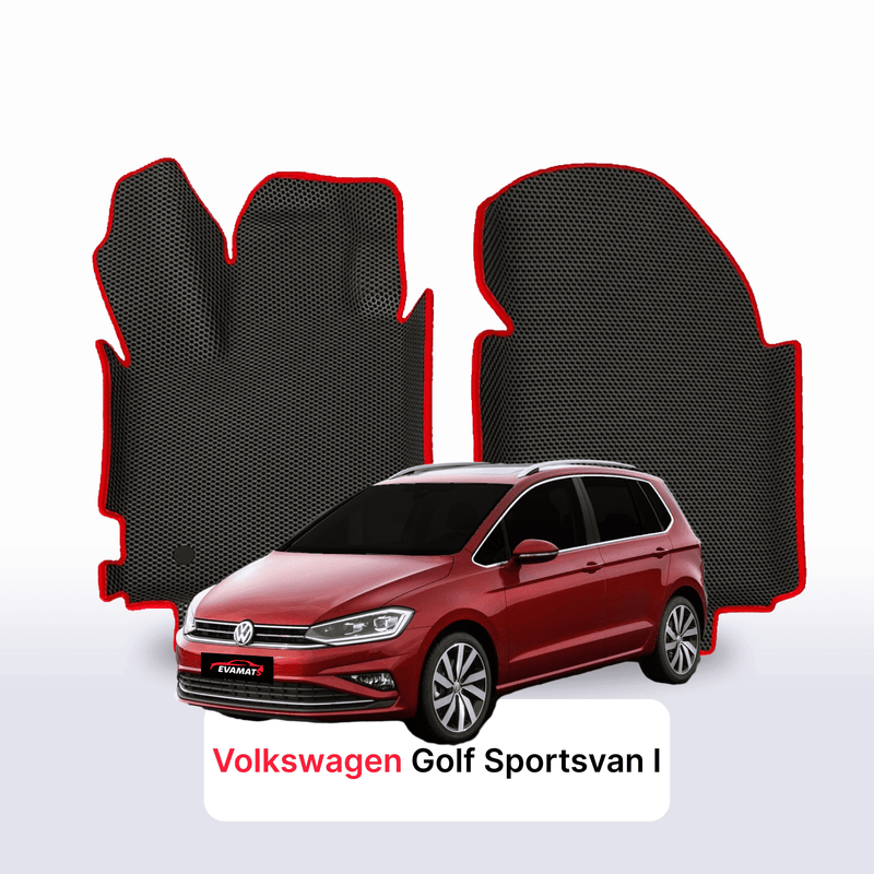 Car mats EVA for Volkswagen Golf Sportsvan I gen 2014-2020 year MINIVAN