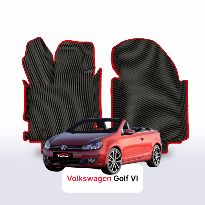 Car mats EVA for Volkswagen Golf (MK6) VI gen 2008-2012 year CABRIO