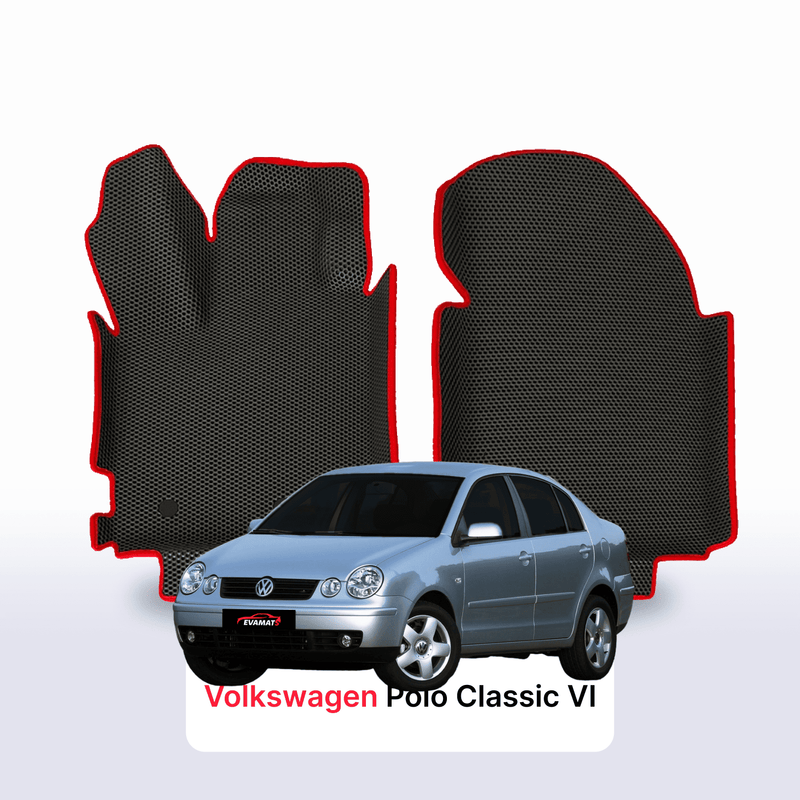 Car mats EVA for Volkswagen Polo Classic(MK4) IV gen 2001-2009 year SEDAN
