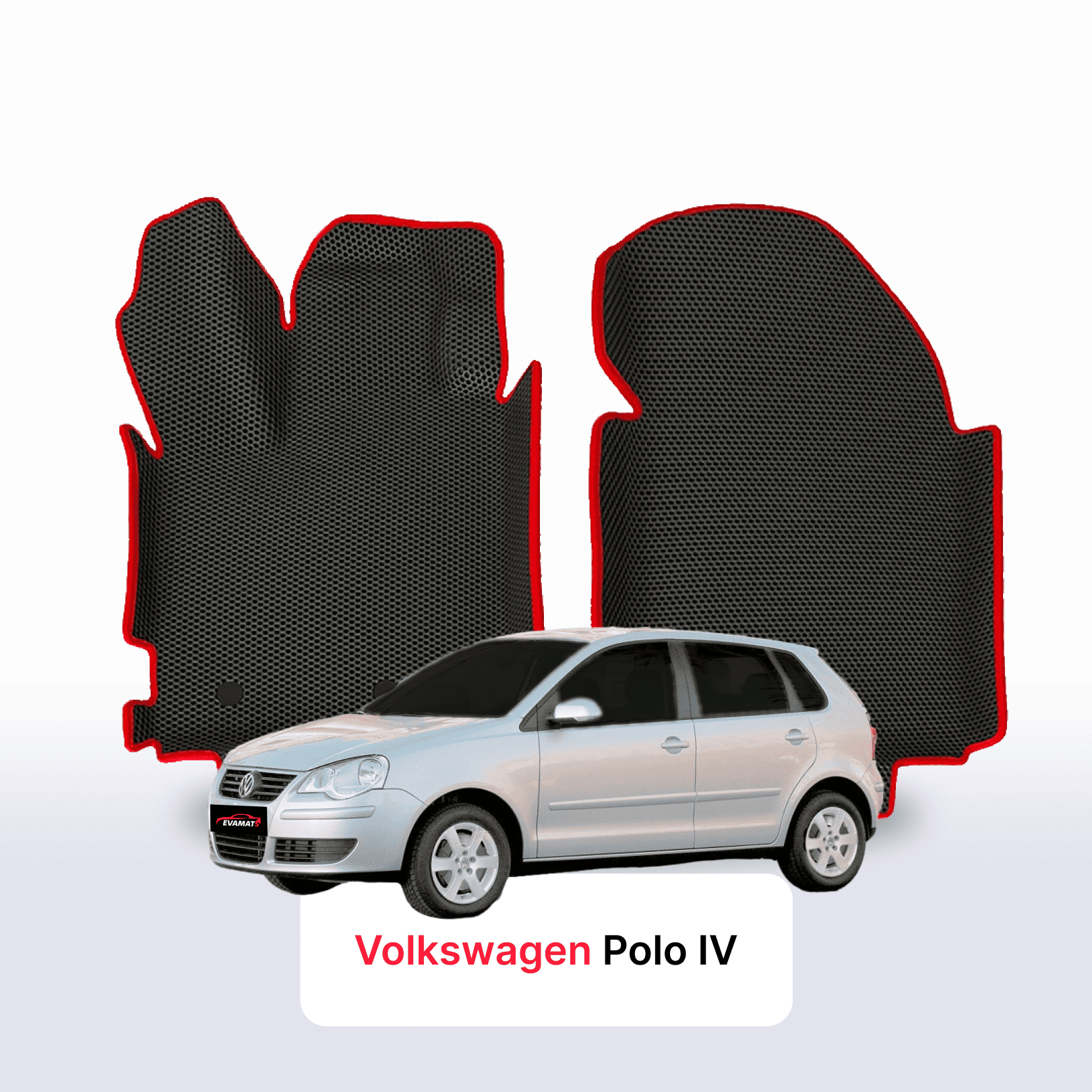 Car mats EVA for Volkswagen Polo(MK4) IV gen 2001-2009 year HATCHBACK 5 door