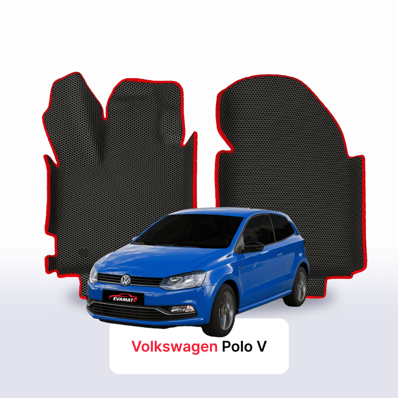 Car mats EVA for Volkswagen Polo(MK5) V gen 2009-2017 year HATCHBACK 3 door