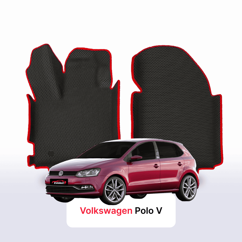 Car mats EVA for Volkswagen Polo(MK5) V gen 2009-2017 year HATCHBACK 5 door