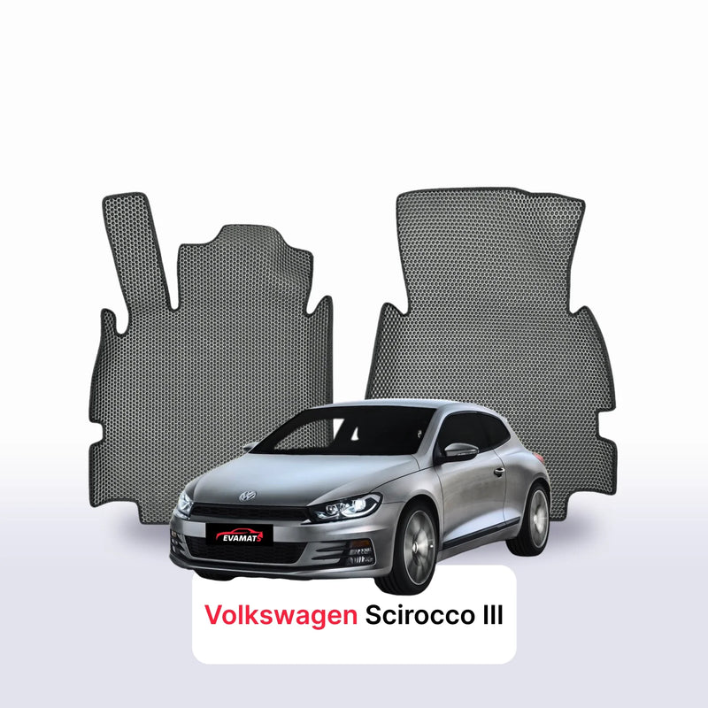 Car mats EVA for Volkswagen Scirocco III gen 2008-2017 year HATCHBACK 3 door