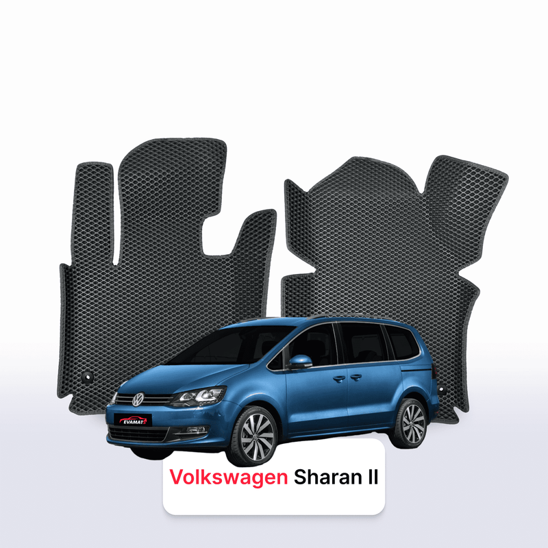 Car mats EVA for Volkswagen Sharan II gen 2010-2022 year MINIVAN