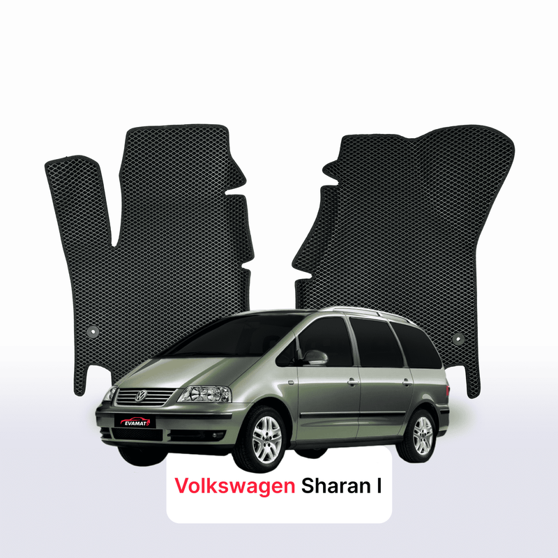 Car mats EVA for Volkswagen Sharan facelift I gen 2000-2010 year MINIVAN