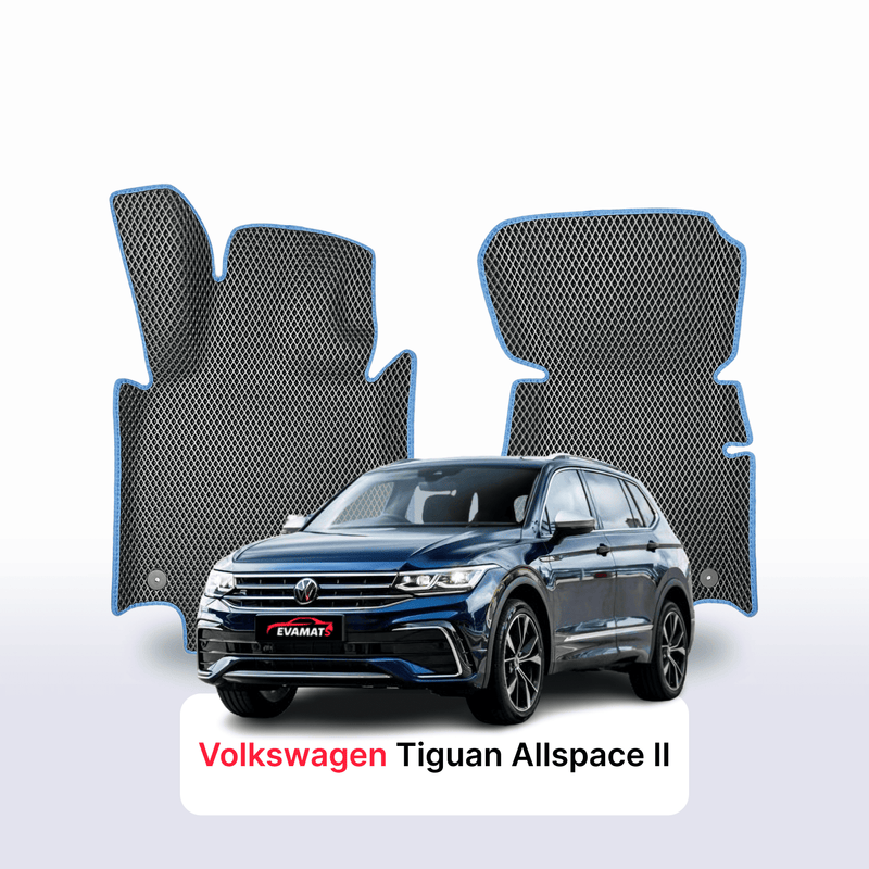 Car mats EVA for Volkswagen Tiguan Allspace II gen 2024-2028 year SUV 7 seater
