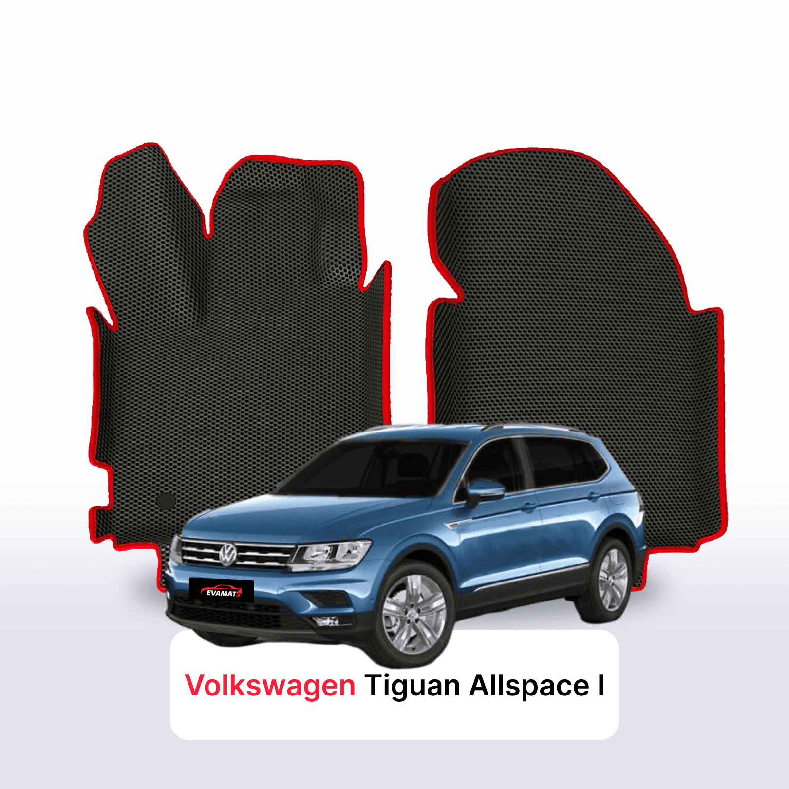 Car mats EVA for Volkswagen Tiguan Allspace I gen 2016-2024 year SUV 5 seater