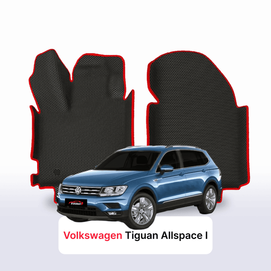 Car mats EVA for Volkswagen Tiguan Allspace I gen 2016-2024 year SUV 5 seater