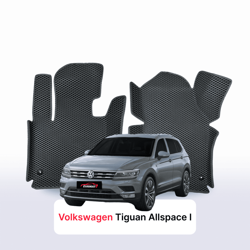 Car mats EVA for Volkswagen Tiguan Allspace I gen 2016-2024 year SUV 7 seater