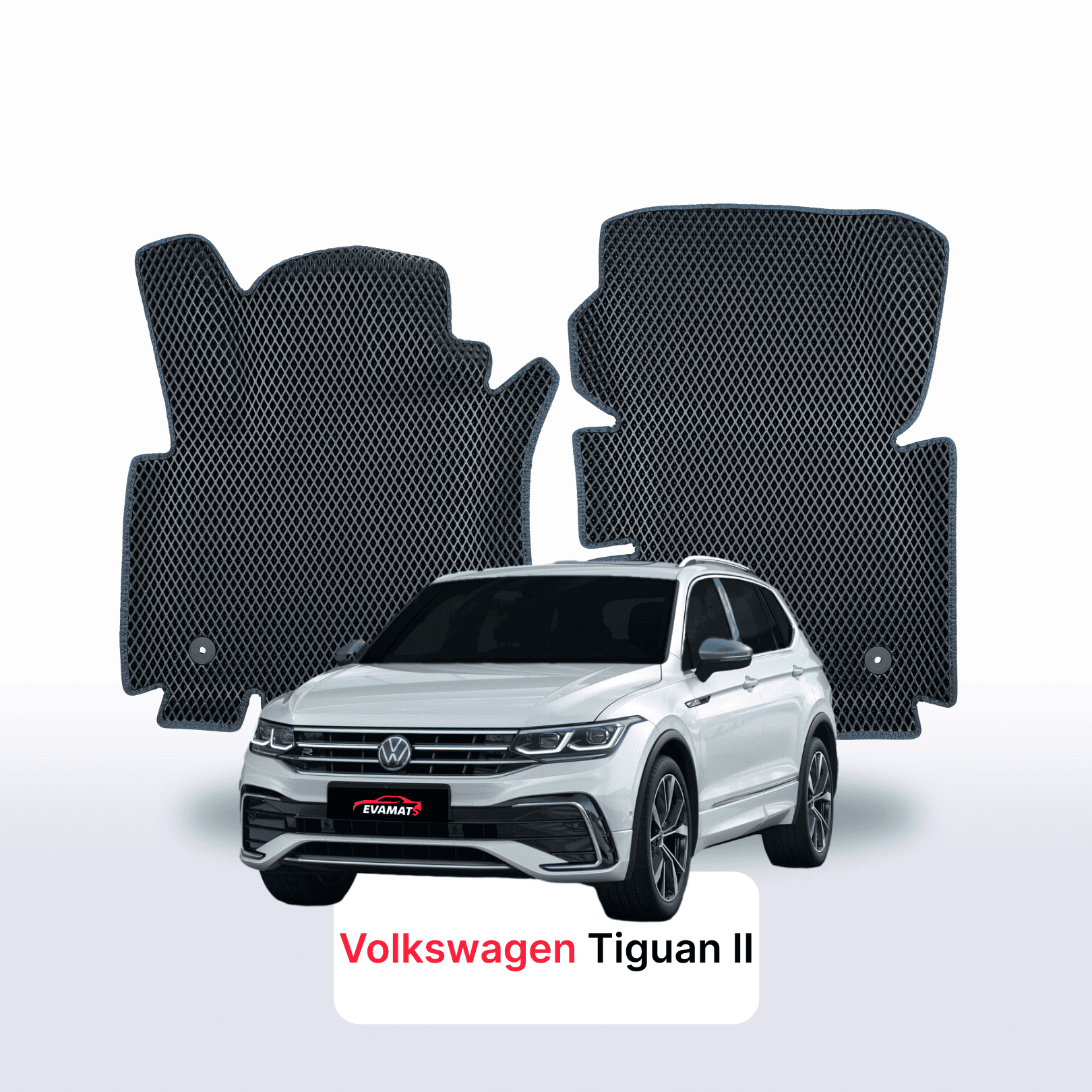 Car mats EVA for Volkswagen Tiguan II gen 2016-2024 year SUV