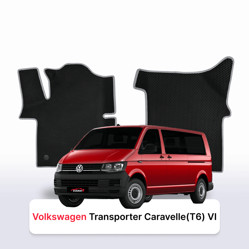 Car mats EVA for Volkswagen Transporter Caravelle(T6) VI gen 2015-2026 year MINIVAN