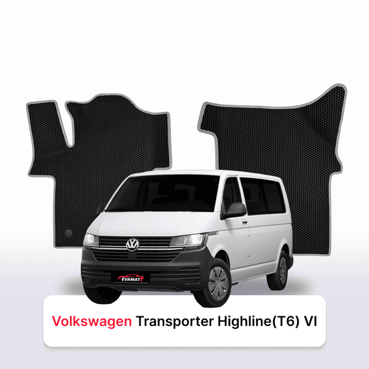 Car mats EVA for Volkswagen Transporter Highline(T6) VI gen 2015-2023 year MINIVAN