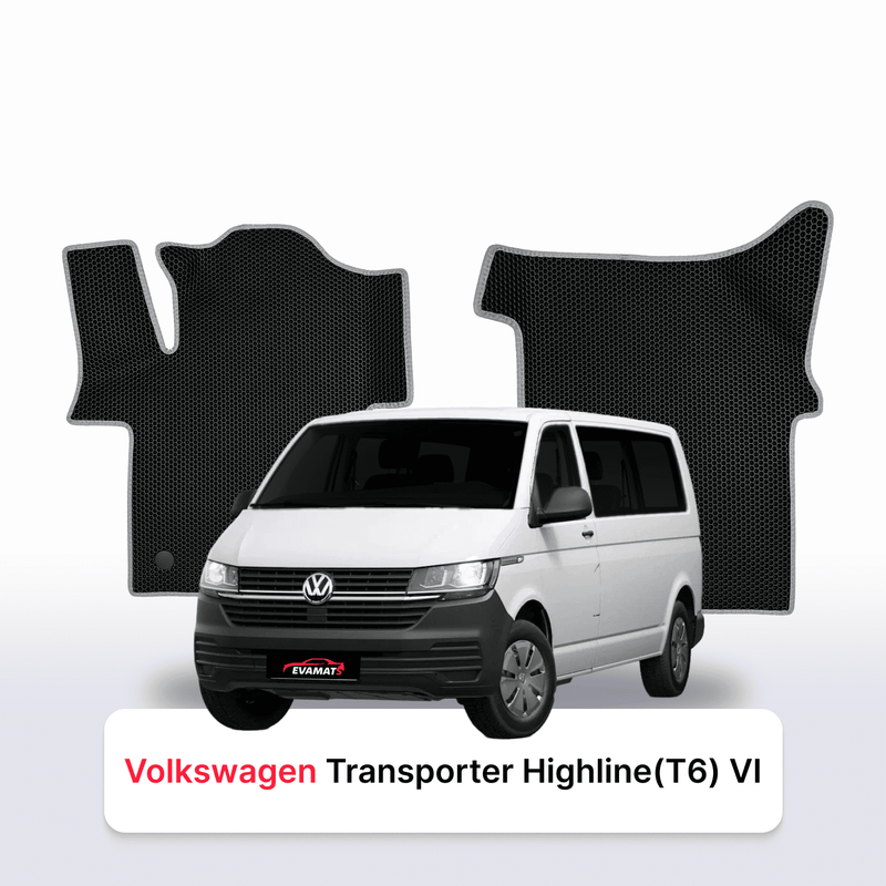 Car mats EVA for Volkswagen Transporter Highline(T6) VI gen 2015-2023 year MINIVAN
