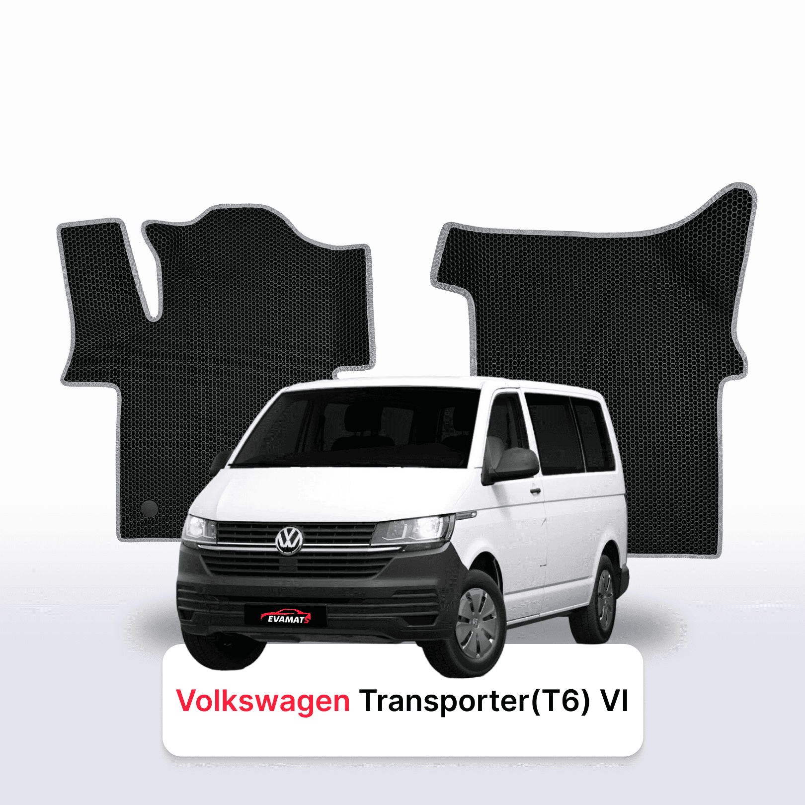 Car mats EVA for Volkswagen Transporter(T6) VI gen 2015-2024 year MINIVAN LONG