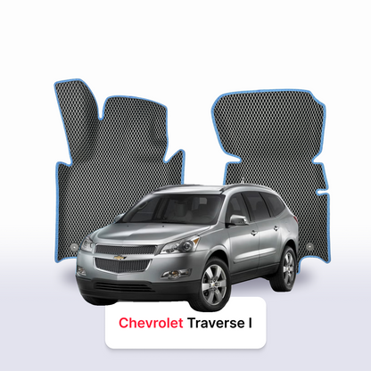 Car mats EVA for Chevrolet Traverse 1 gen 2008-2017 year SUV 7 SEATER