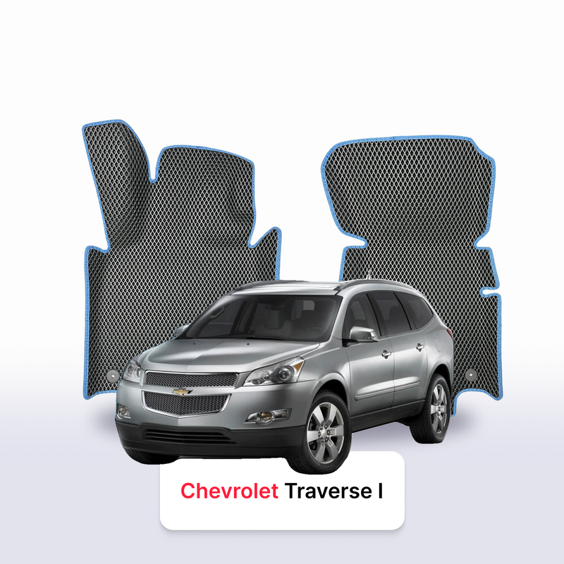Car mats EVA for Chevrolet Traverse 1 gen 2008-2017 year SUV 7 SEATER