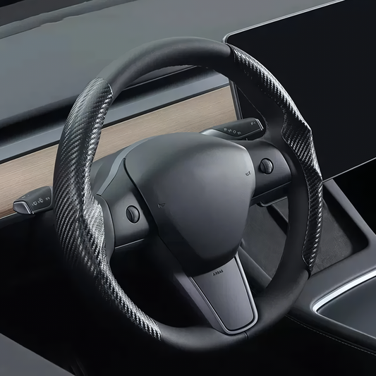 Couvre volant universel en fibre de carbone