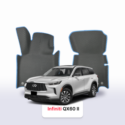 Car mats EVA for Infiniti QX60 2 gen 2021-2028 year SUV 7 SEATER