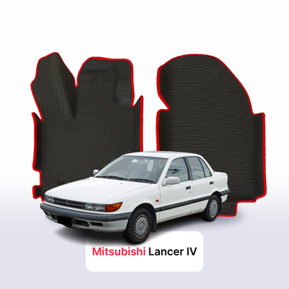 Car mats EVA for Mitsubishi Lancer 4 gen 1988-1991 year SEDAN