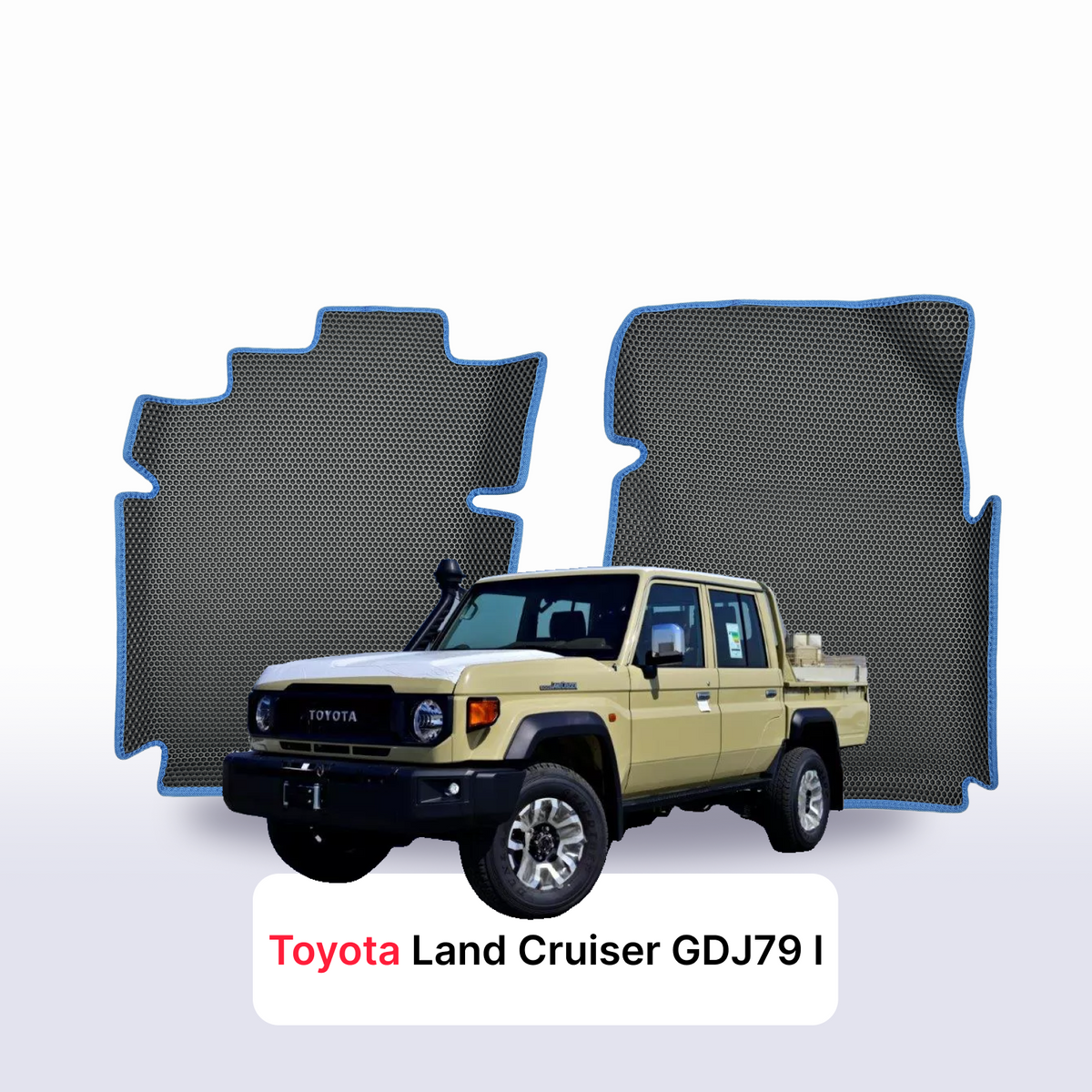 Car mats EVA for Toyota Land Cruiser GDJ79 z arabii 1 gen 2024-2027 year PICK-UP DOUBLE CABIN